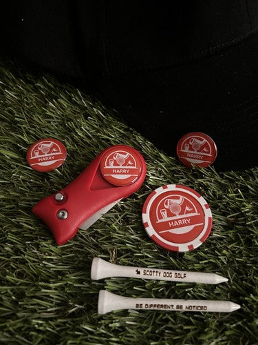 Personalised Golf Combo Set. Any Name - Colours - 24 Hour Turnaround