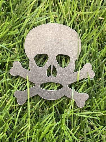 Steel Laser Cut Skull Golf Marker