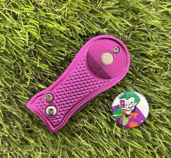 The JOKER GOLF BALL MARKER AND Green RETRACTABLE PITCH REPAIR TOOL