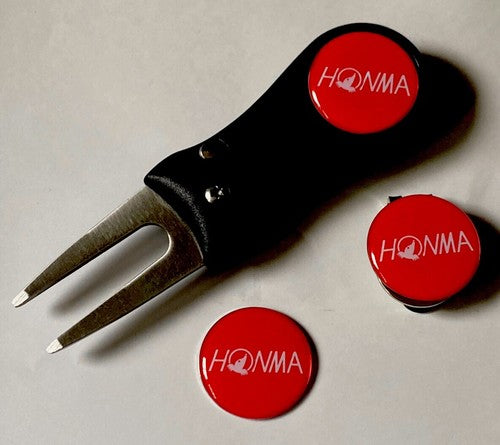 10 Sets Of Honma Golf Pitchfork Magnetic Hat Clip With 3 Honma Marker