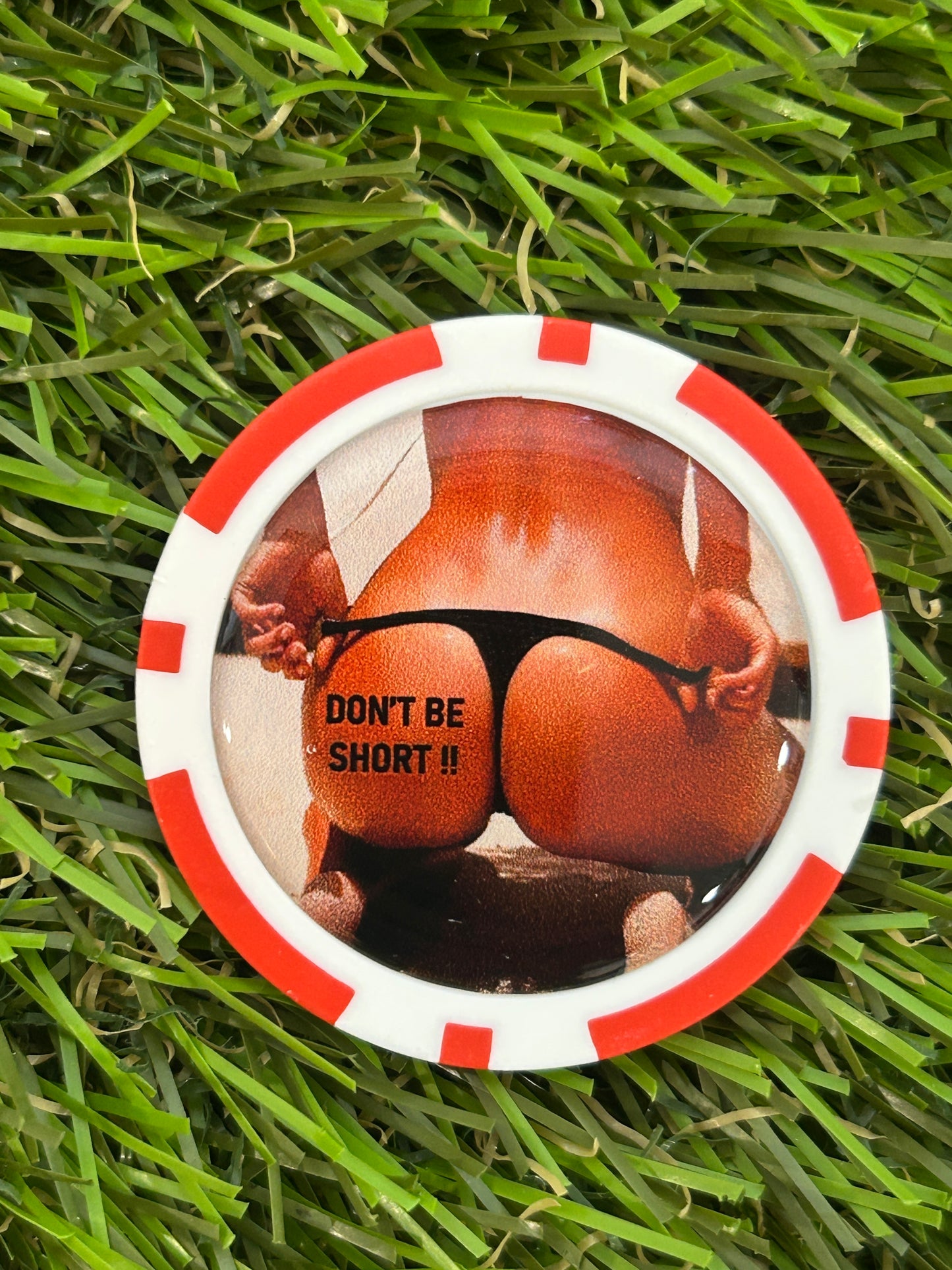4 X Sexy Clay Poker Chips - Golf Ball Markers