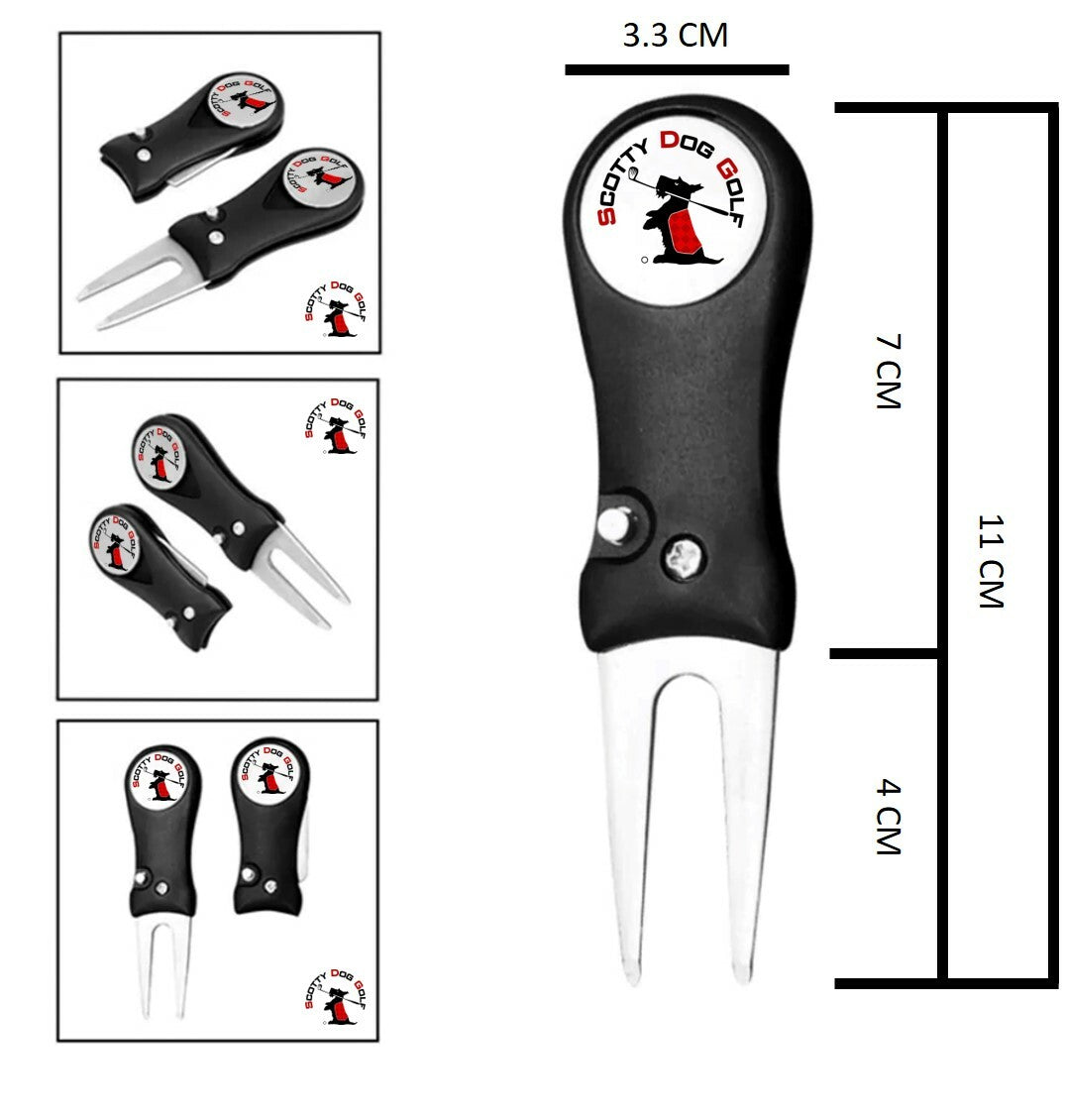 British Bulldog Pitchfork and Golf Hat Clip and 6 Markers - FREE UK P