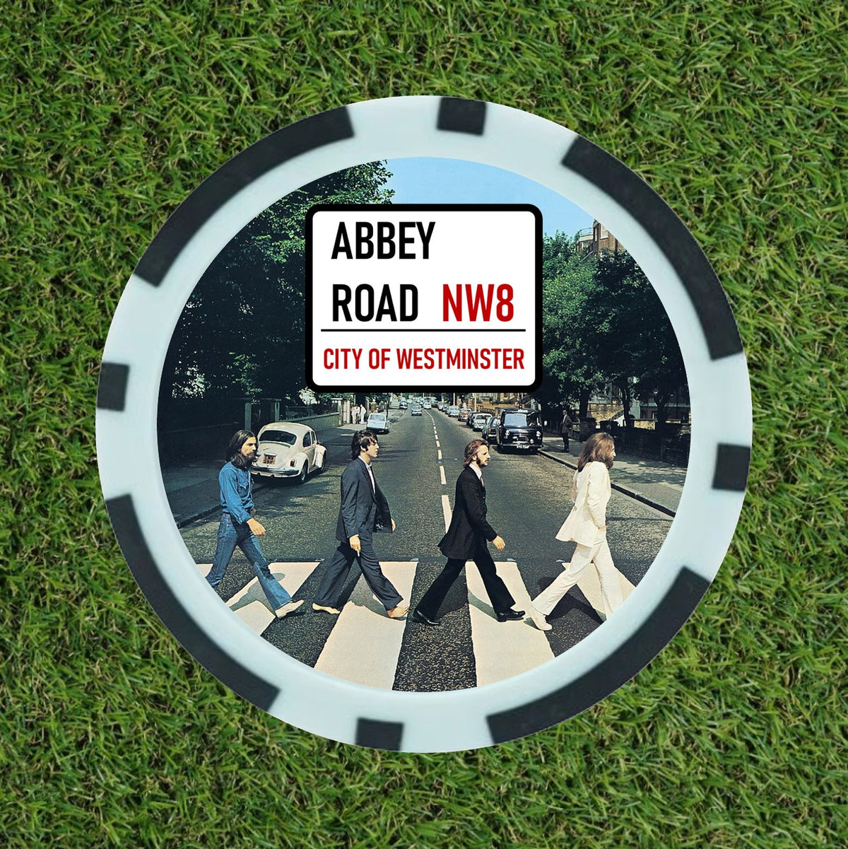 The Beatles "Abbey Road" Crosswalk Poker Chip Golf Ball Marker