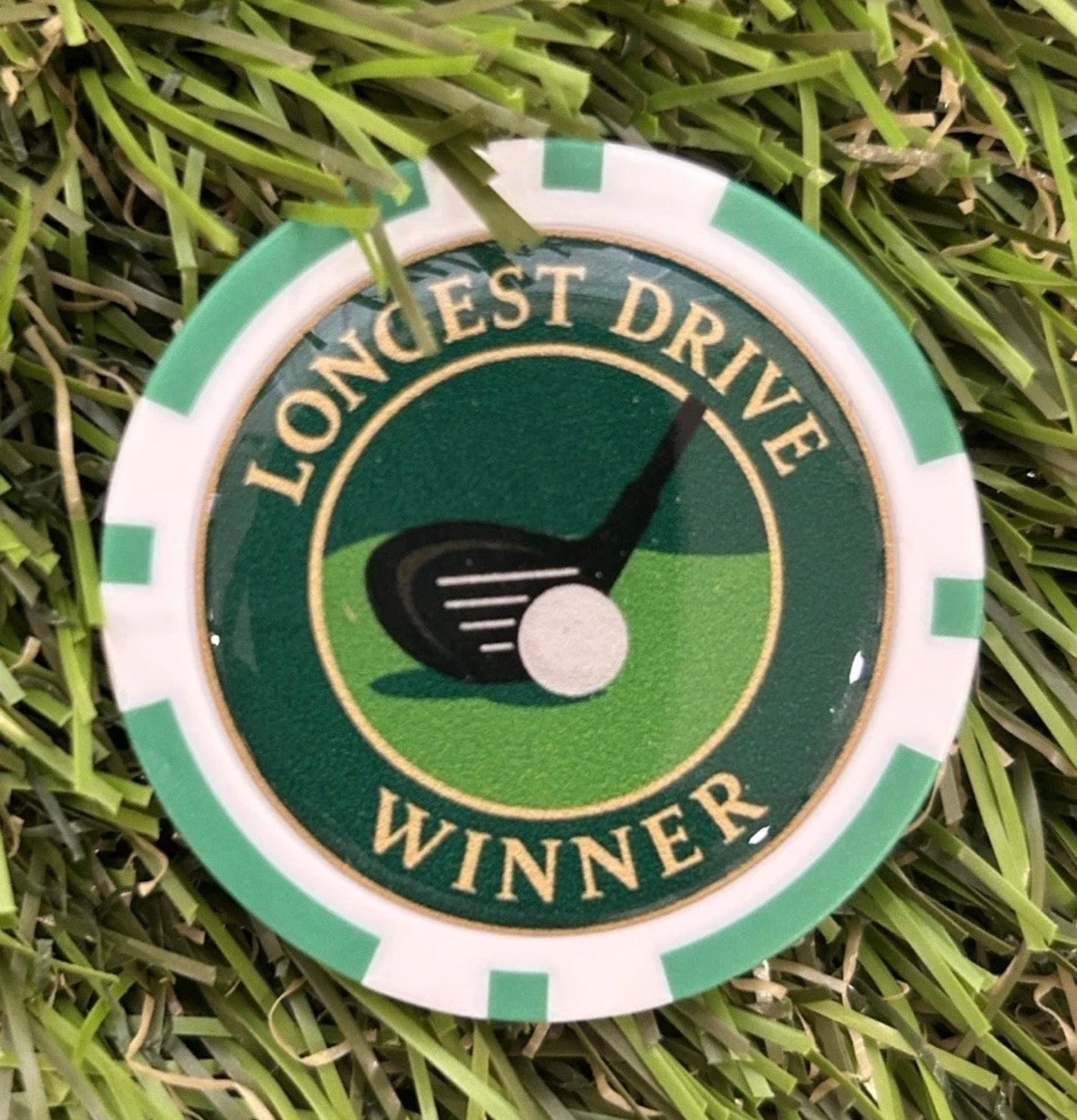Longest Drive Winner Poker Chip