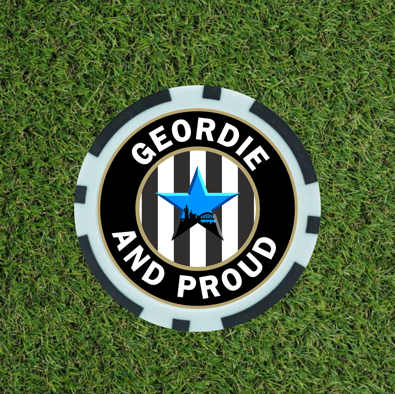 Geordie and Proud Poker Chip