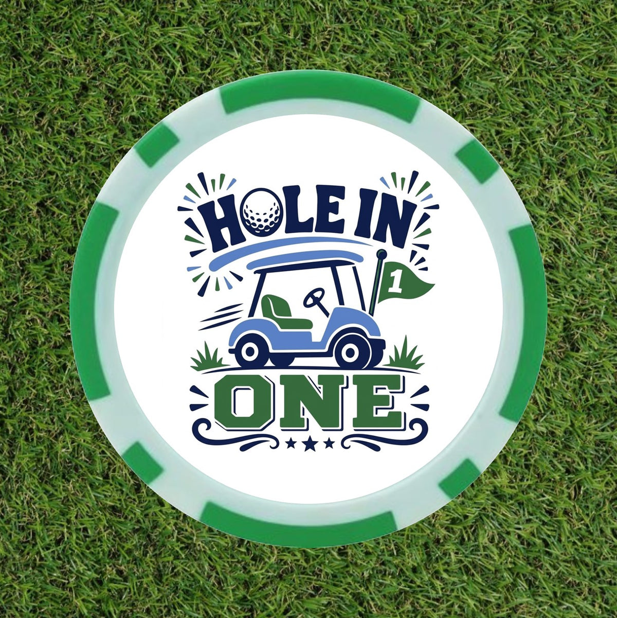Hole In One Golf Ball Marker Poker Chip | Funny Golf Gift