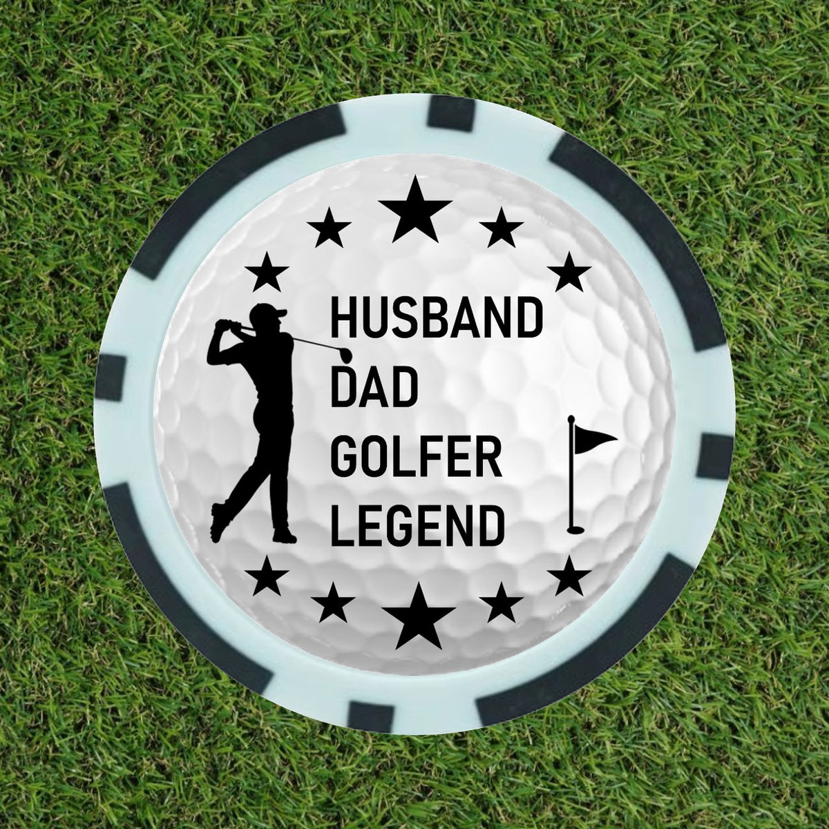 "Legend" Golf Ball Marker Poker Chips