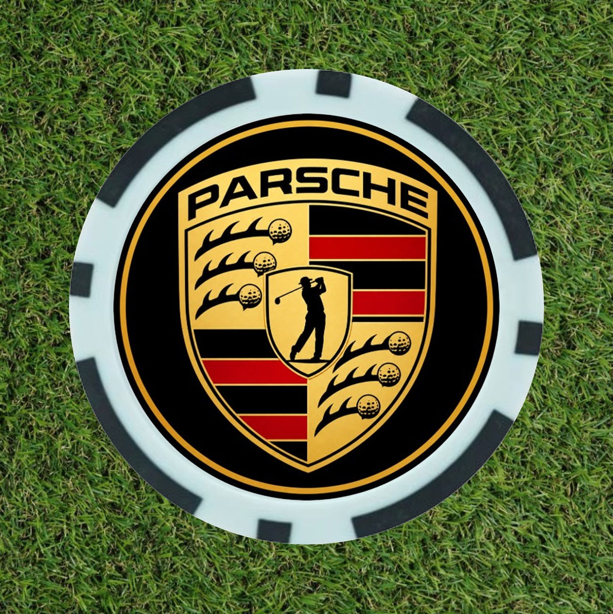 PARSCHE Premium Poker Chip Golf Ball Marker