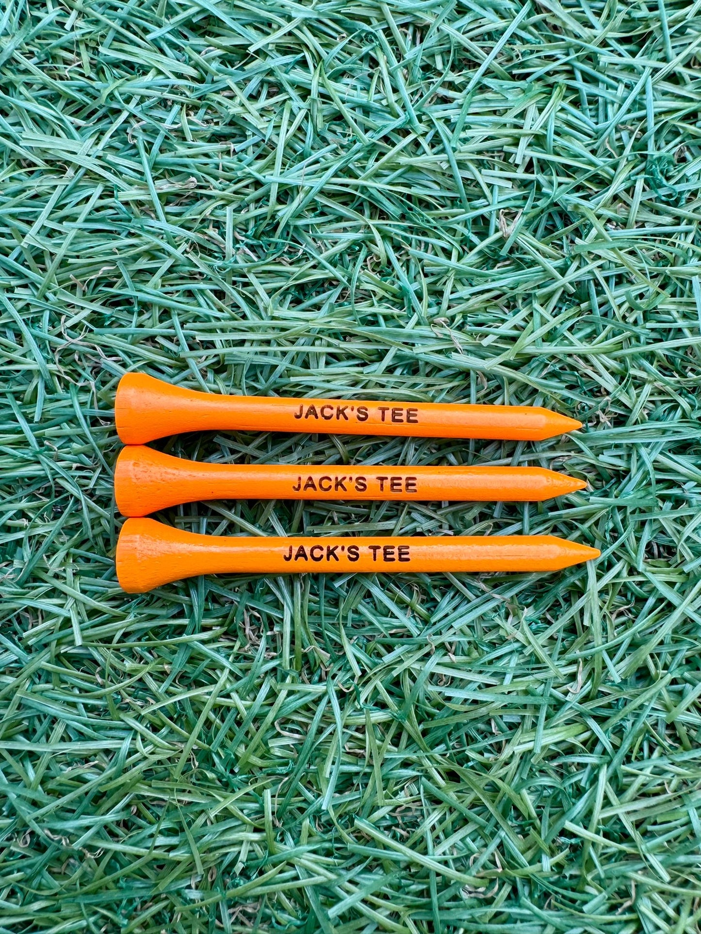 Engraved 70mm Bamboo Golf Tees