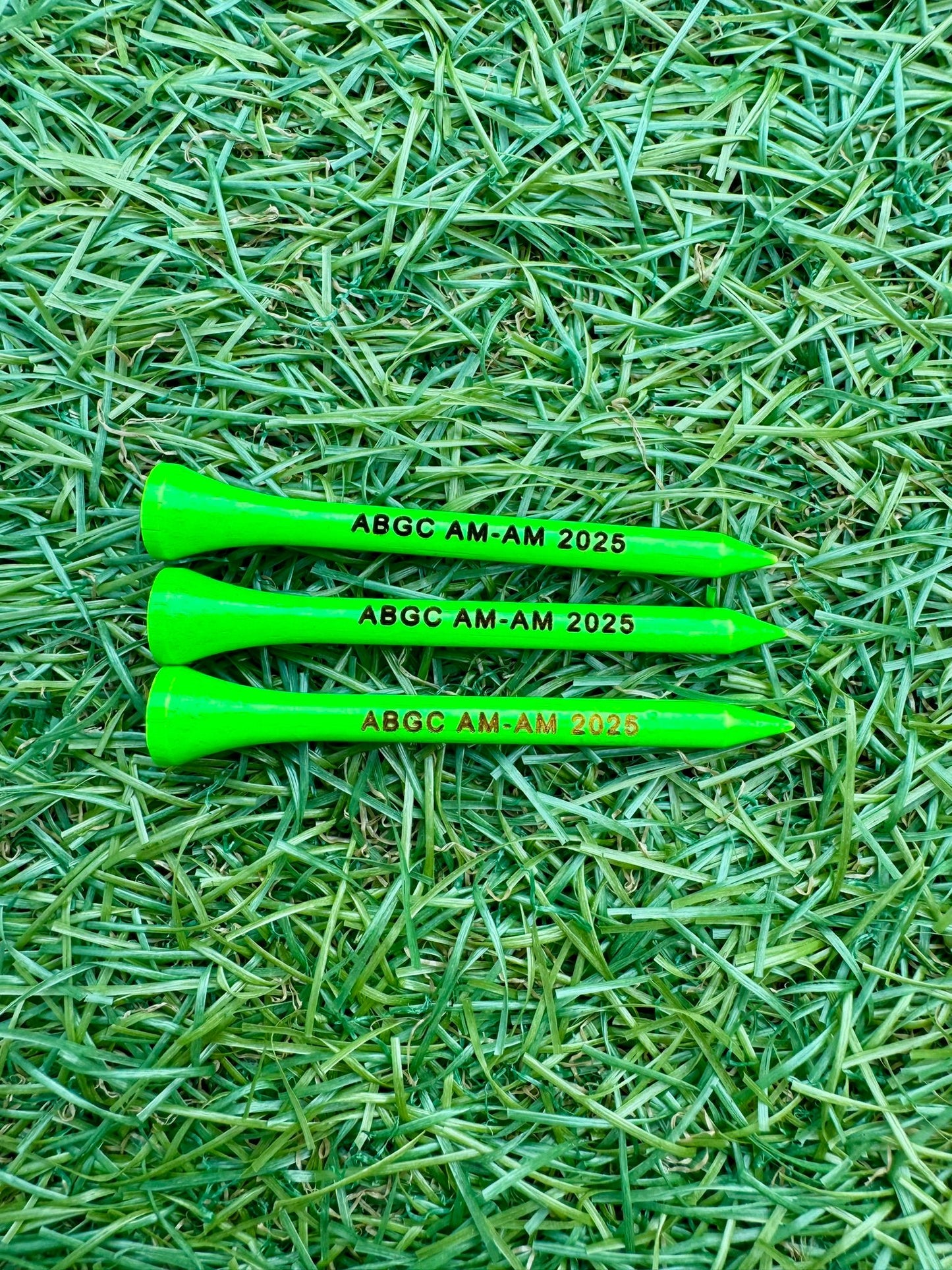 Engraved 70mm Bamboo Golf Tees