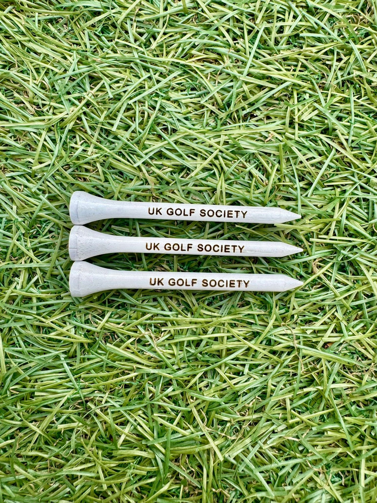 Engraved 70mm Bamboo Golf Tees