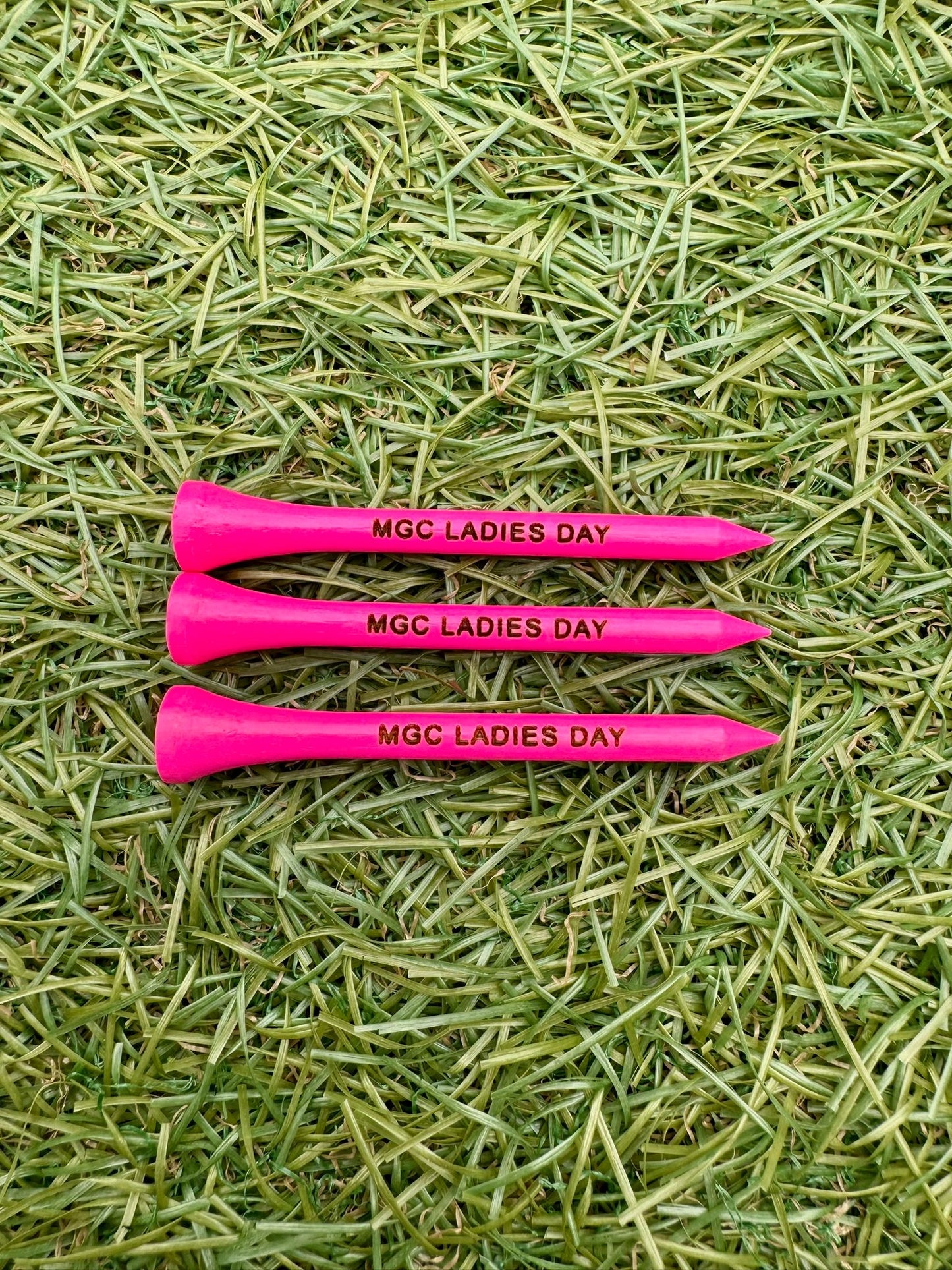 Engraved 70mm Bamboo Golf Tees