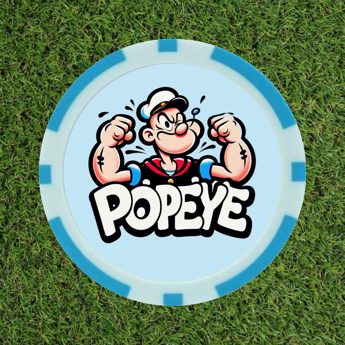 Popeye The Sailor Man – Premium Poker Chip Golf Ball Marker