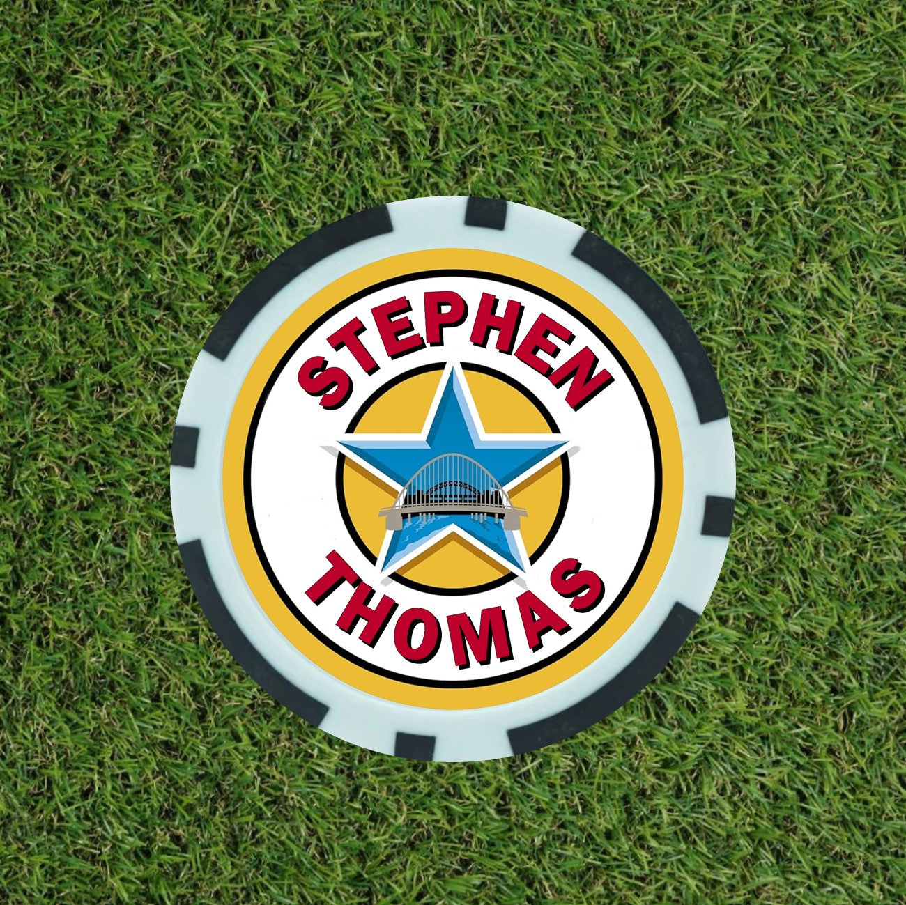 Personalised Newcastle Fan Poker Chip