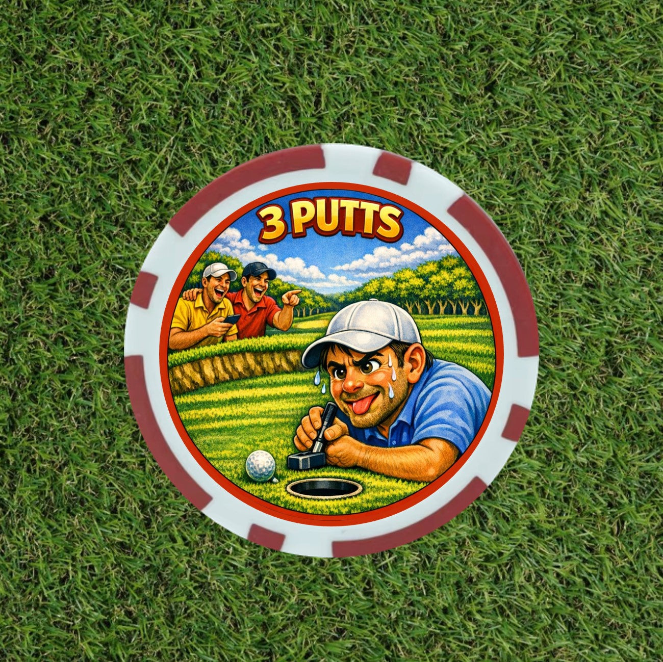 The Pick 'n Mix Vegas Poker Chip golf set - the 1st of its kind. Pick the chips you want