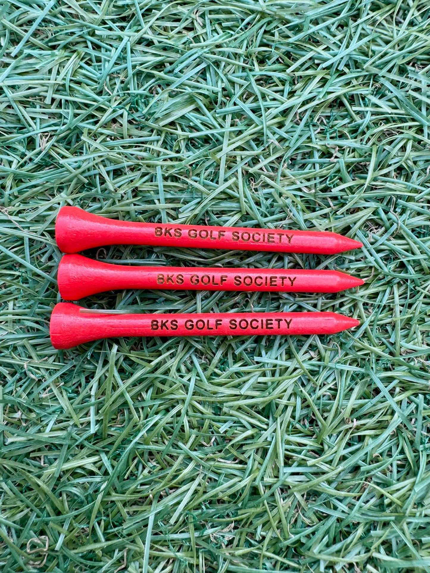 Engraved 70mm Bamboo Golf Tees