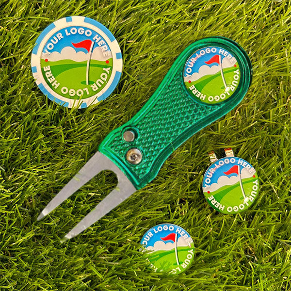 Personalised Metal Pitchfork Combo Set with Poker Chip