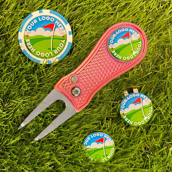 Personalised Metal Pitchfork Combo Set with Poker Chip