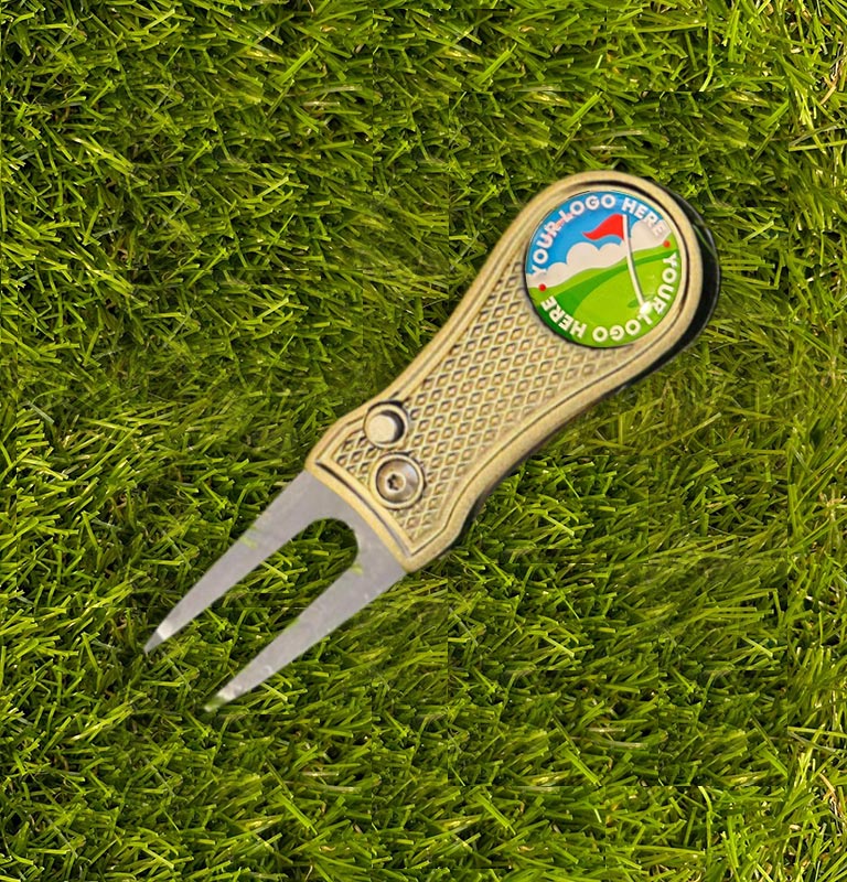 Personalised Gold Metal Pitchfork