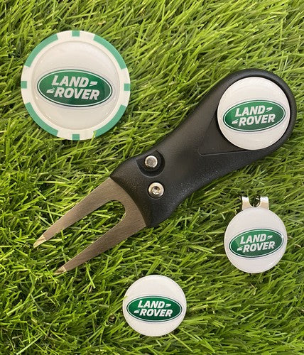 Land Rover  Pitchfork Magnetic Hat Clip With 3 25mm Markers & Poker Ch