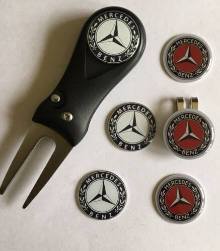 Mercedes Pitchfork and Golf  Hat Clip and Marker - FREE UK P&P