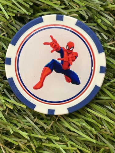2 SpiderMan Golf  Poker Chip Markers