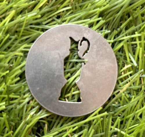 Steel Laser Cut The Open Claret Jug Golf Marker - Limited Edition