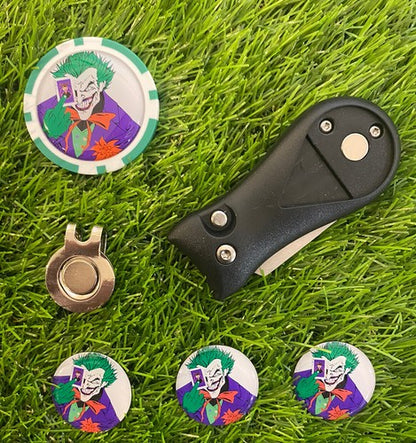 Golf Pitchfork Magnetic Hat Clip With 3 The Joker Markers And Poker Ch