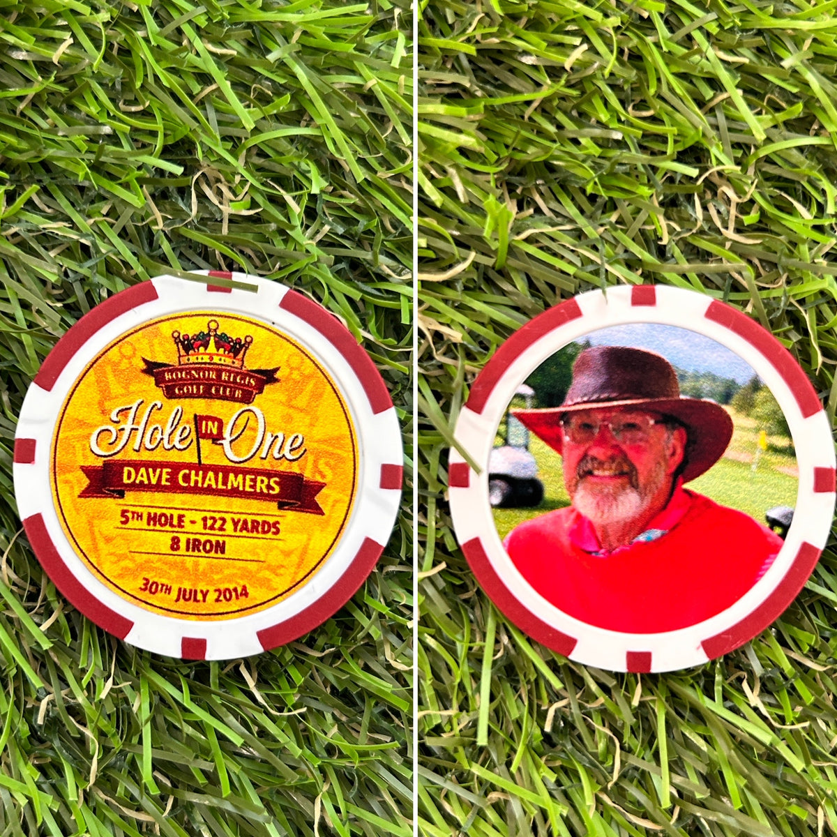Hole in One Celebratory Poker Chip