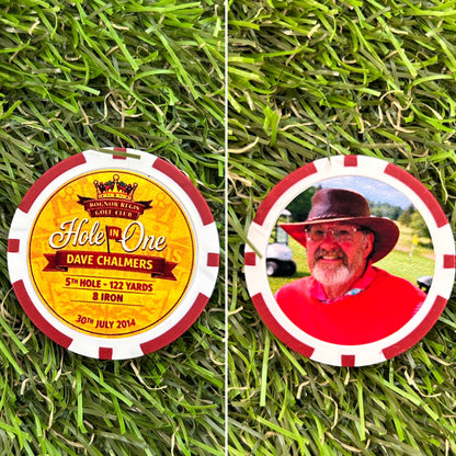 Hole in One Celebratory Poker Chip