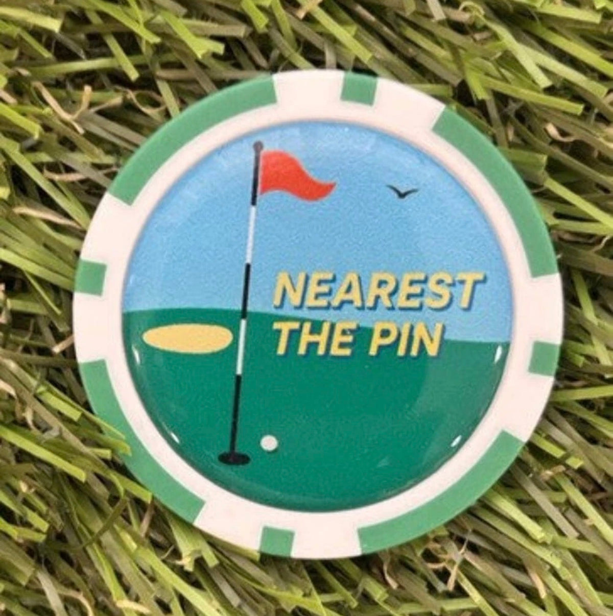 Golf Course Winning Poker Chips