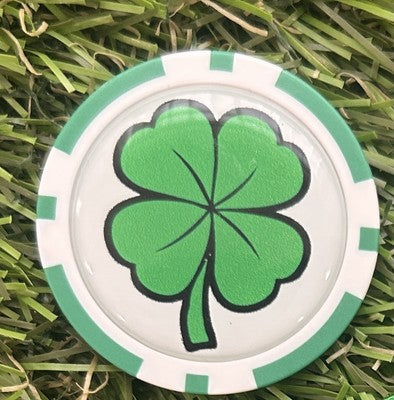 4 Leaf Clover Golf  Poker Chip Marker