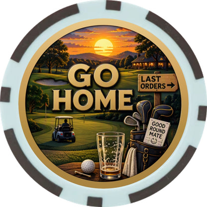 19th Hole Decision Maker Poker Chip | Funny Golf Society Gift | Scotty Dog Golf