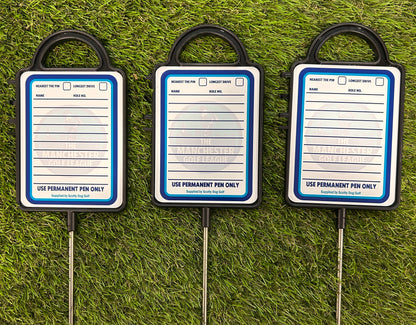 Two Personalised Golf Course Signs