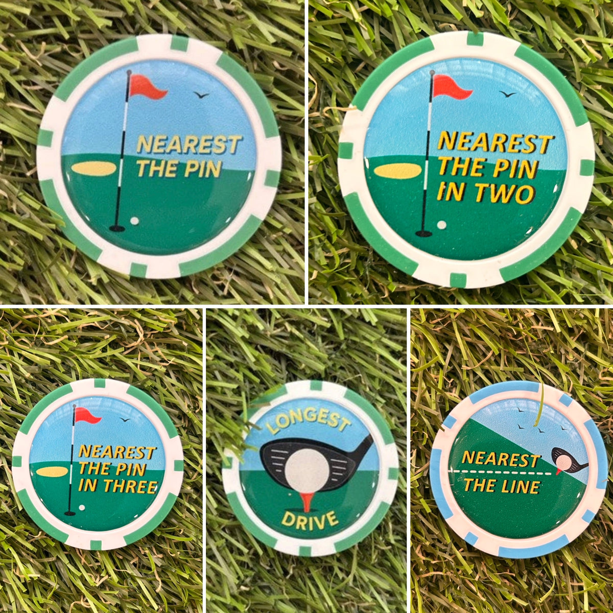 Golf Course Winning Poker Chips