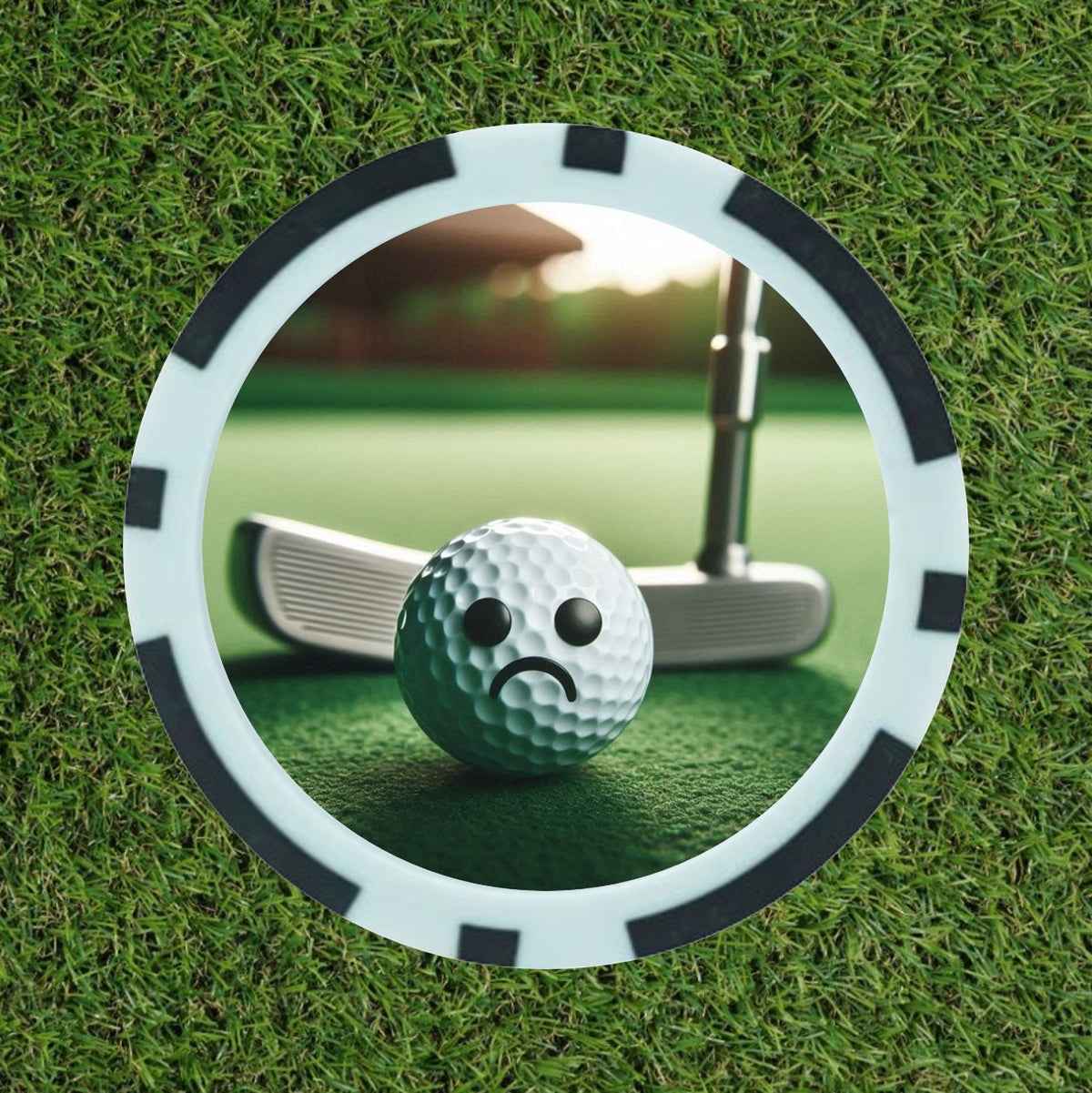 Custom Golf Poker Chips (3-Putt, Lost Ball, Out of Bounds, Tree Hit, Water Hazard)
