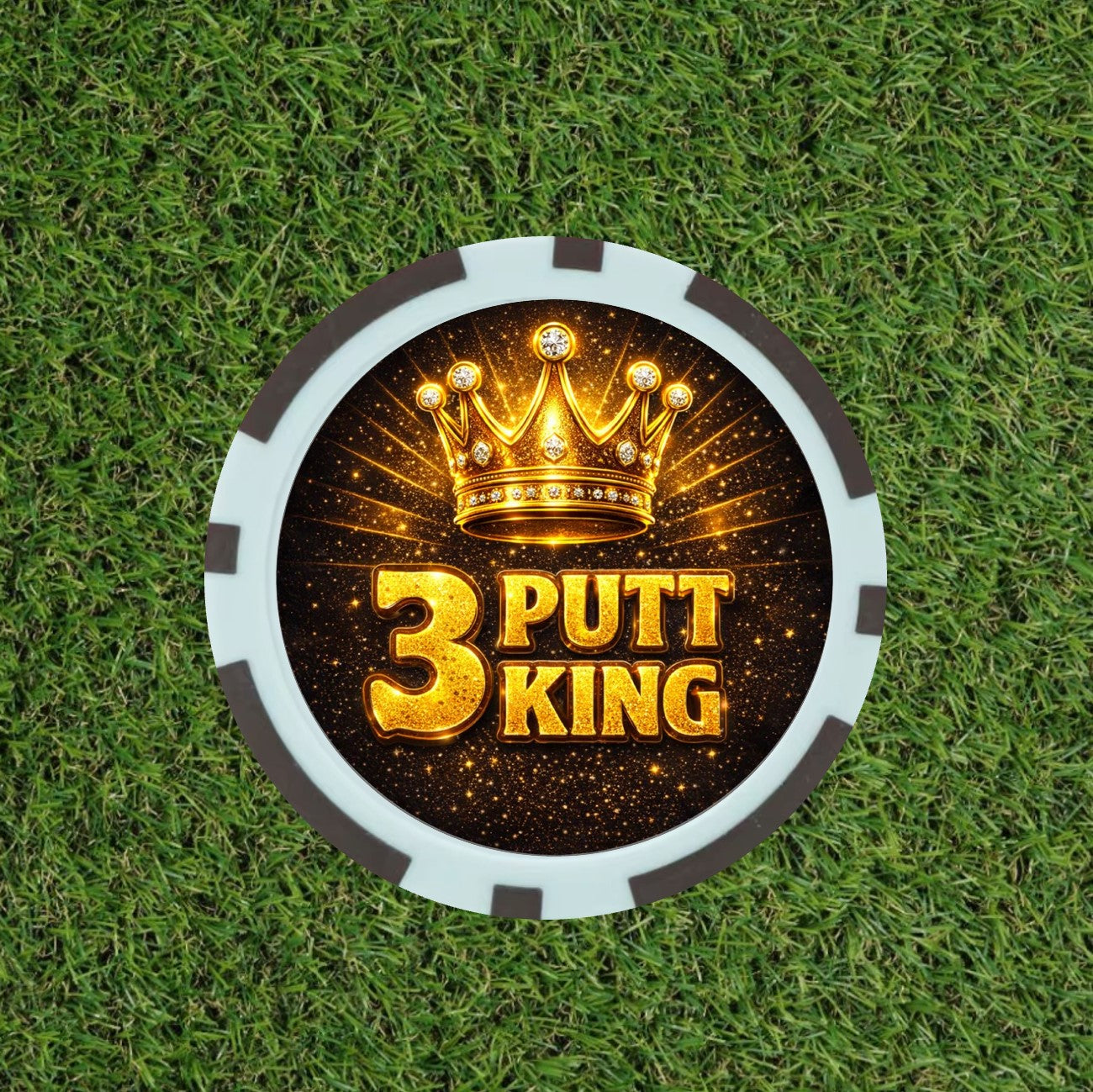 3 Putt King Poker Chip – Scotty Dog Golf