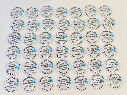 Personalised Golf Markers - Golf Society - Stag - Trips Away - Golf Da