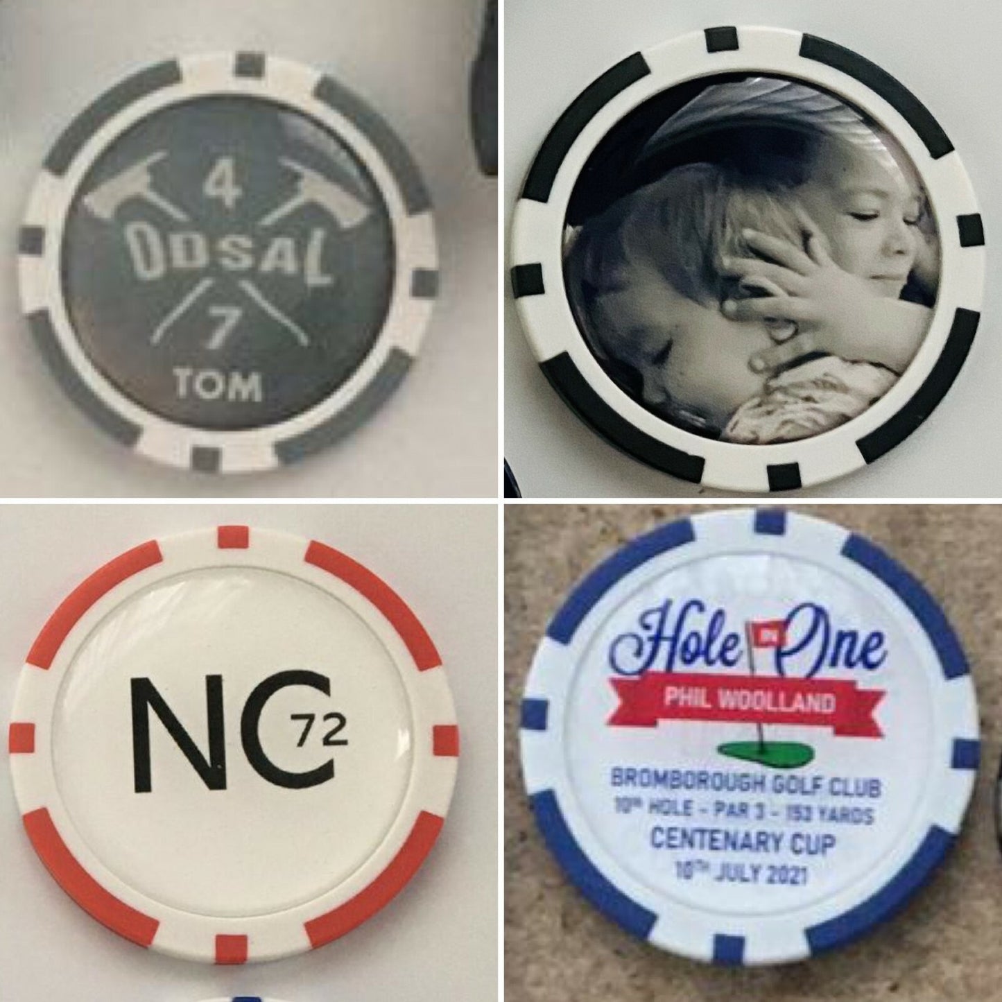 Personalised Poker Chips - Golf Society - Stag - Trips Away - Golf Day
