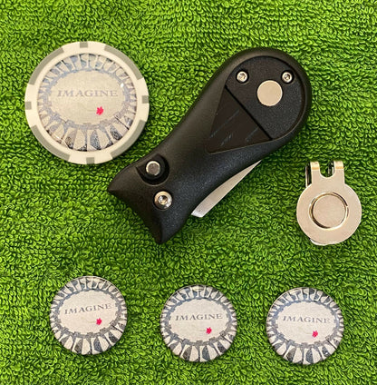 Imagine - Beatles Pitchfork Magnetic Hat Clip With 3 25mm Markers and