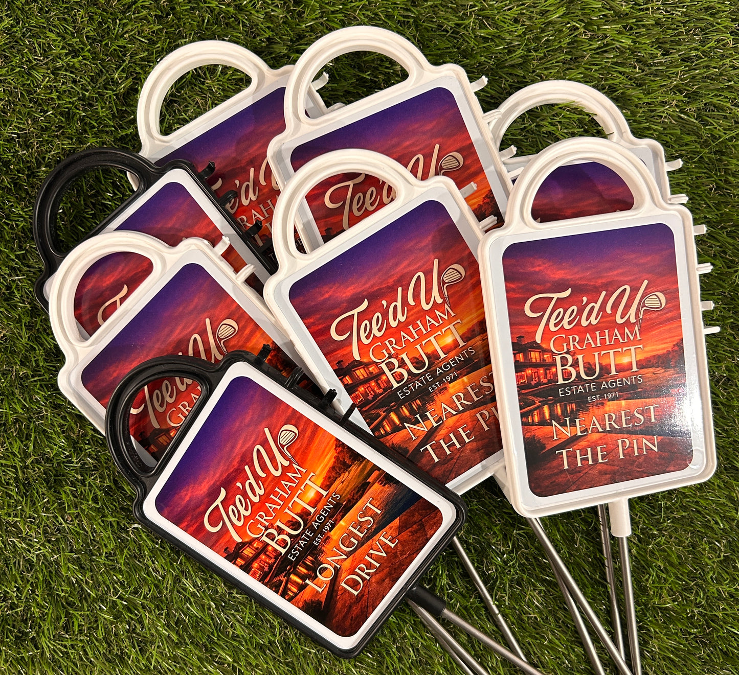 Two Personalised Golf Course Signs