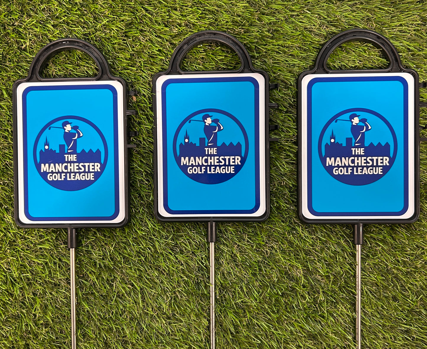 Two Personalised Golf Course Signs