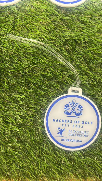 Round Personalised Golf Bag Tags