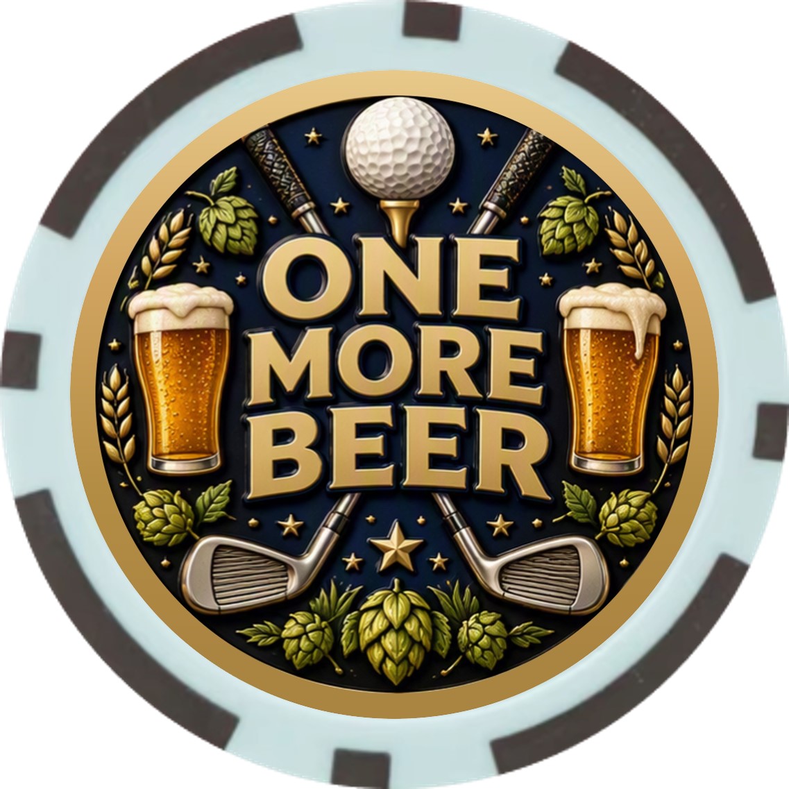 19th Hole Decision Maker Poker Chip | Funny Golf Society Gift | Scotty Dog Golf