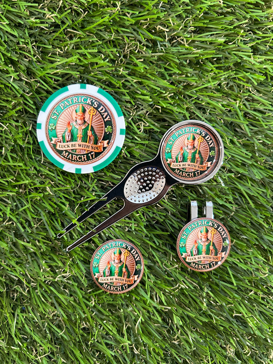 St Patrick’s Day Traditional metal pitchfork Combo Set with Poker Chip