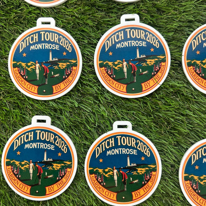 Round Personalised Golf Bag Tags