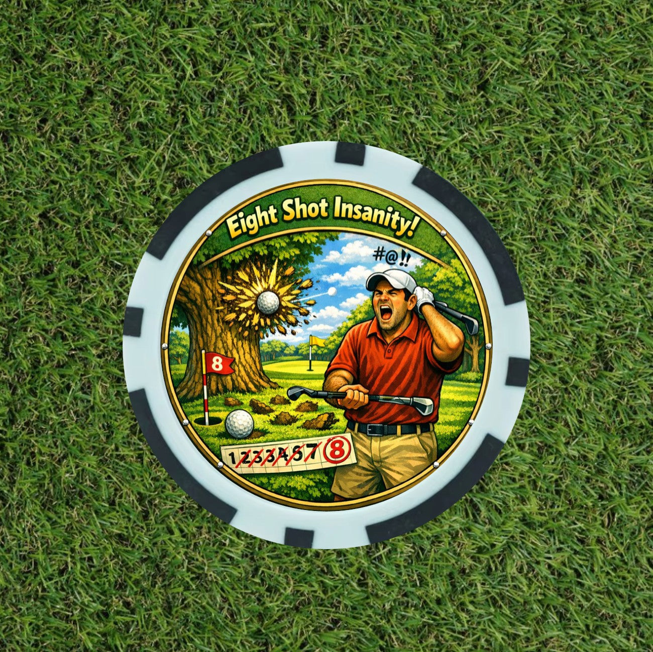 The Pick 'n Mix Vegas Poker Chip golf set - the 1st of its kind. Pick the chips you want