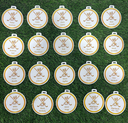 Round Personalised Golf Bag Tags