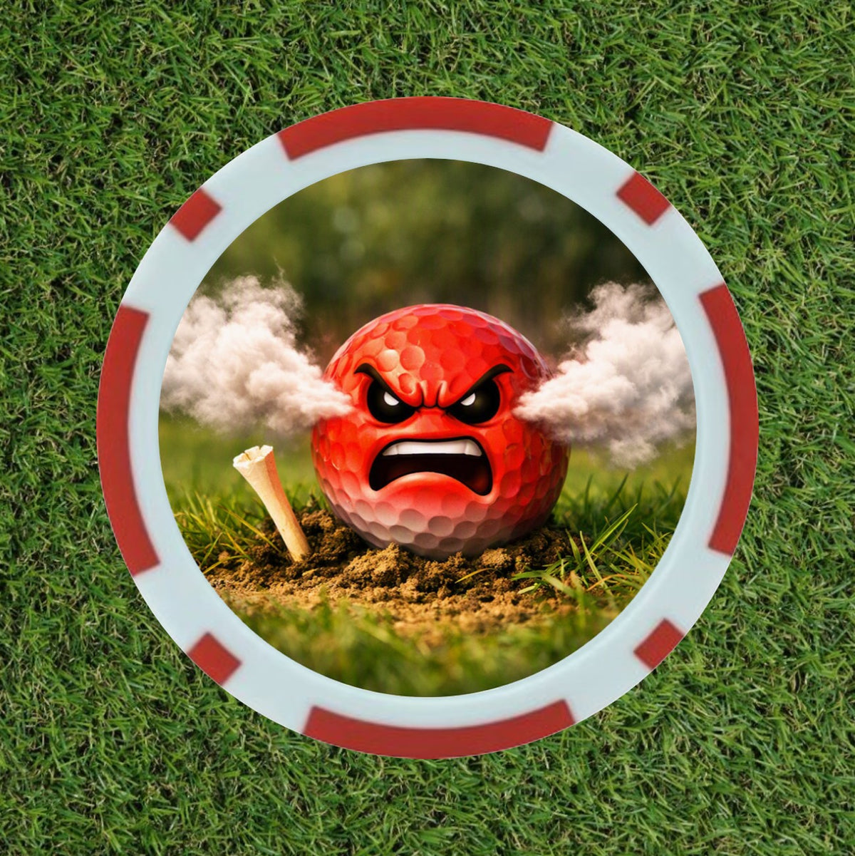 Custom Golf Poker Chips (3-Putt, Lost Ball, Out of Bounds, Tree Hit, Water Hazard)
