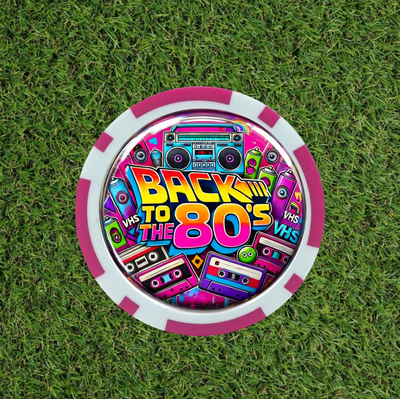 "Back to the 80's" Golf Poker Chip